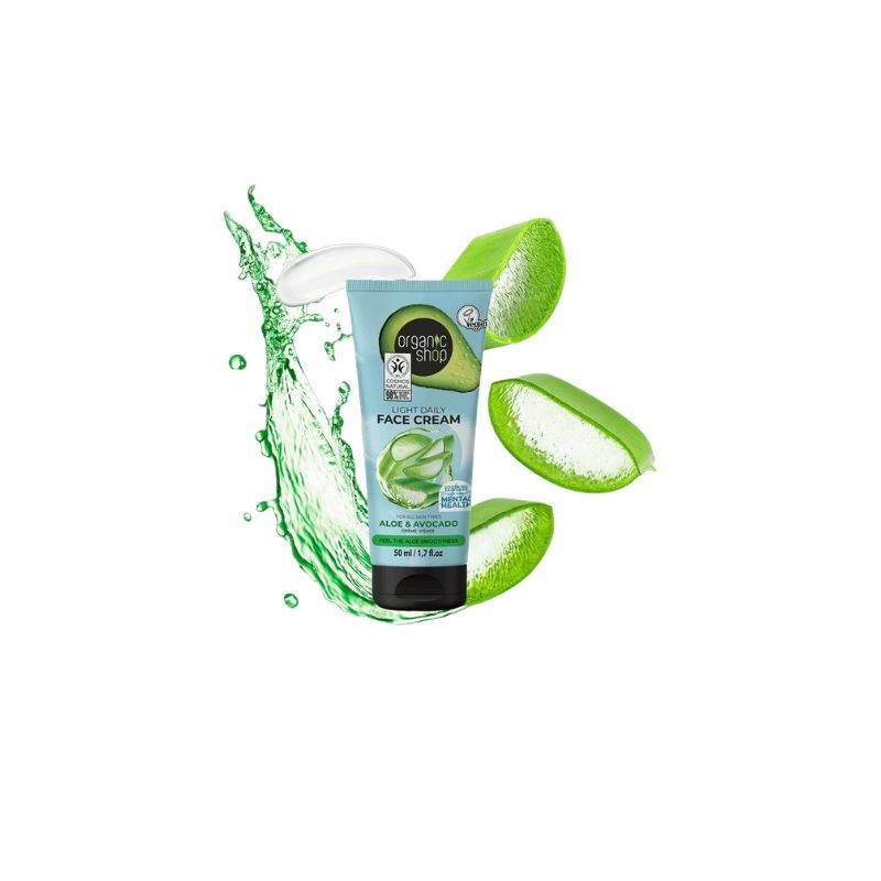 Crema Facial Alisante Aguacate y Aloe ORGANIC SHOP