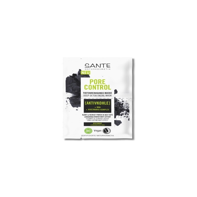 Mascarilla Facial Pore Control Detox Carbón Activo BHA SANTE