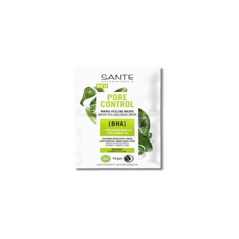 Mascarilla Facial Pore Control Micro Peeling BHA y Niacinamida SANTE