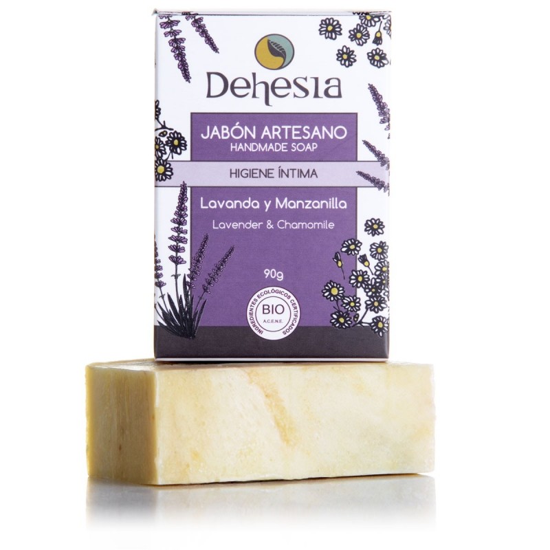 Jabón Higiene Intima Bio Lavanda Manzanilla DEHESIA 90 gr