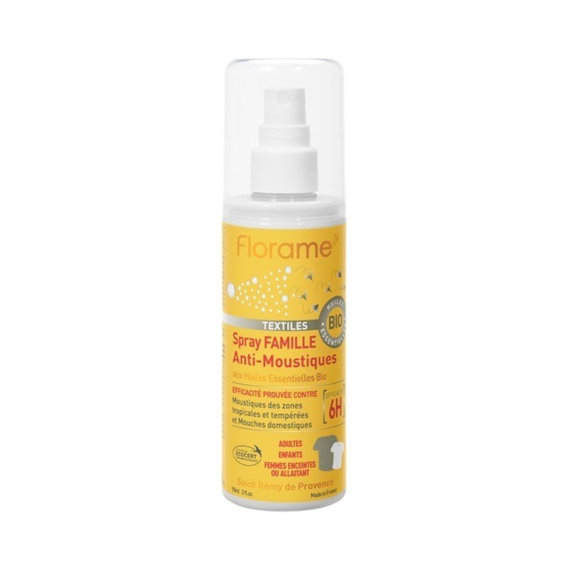 Spray Antimosquitos y Moscas para tejidos FLORAME 90 ml