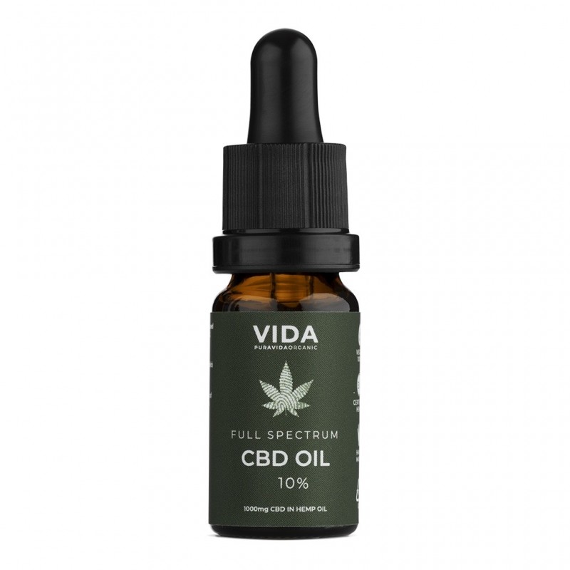 CBD Oil Full Spectrum 10% 1000 mg PURAVIDA ORGANIC 10 ml