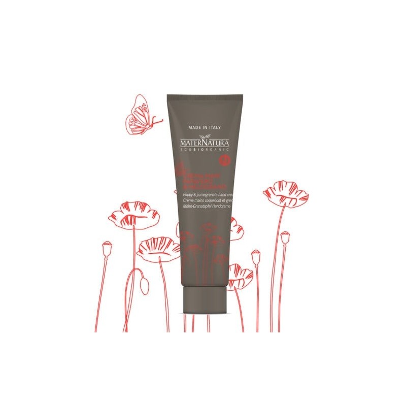 Crema de manos Amapola y Granada MATERNATURA 40 ml