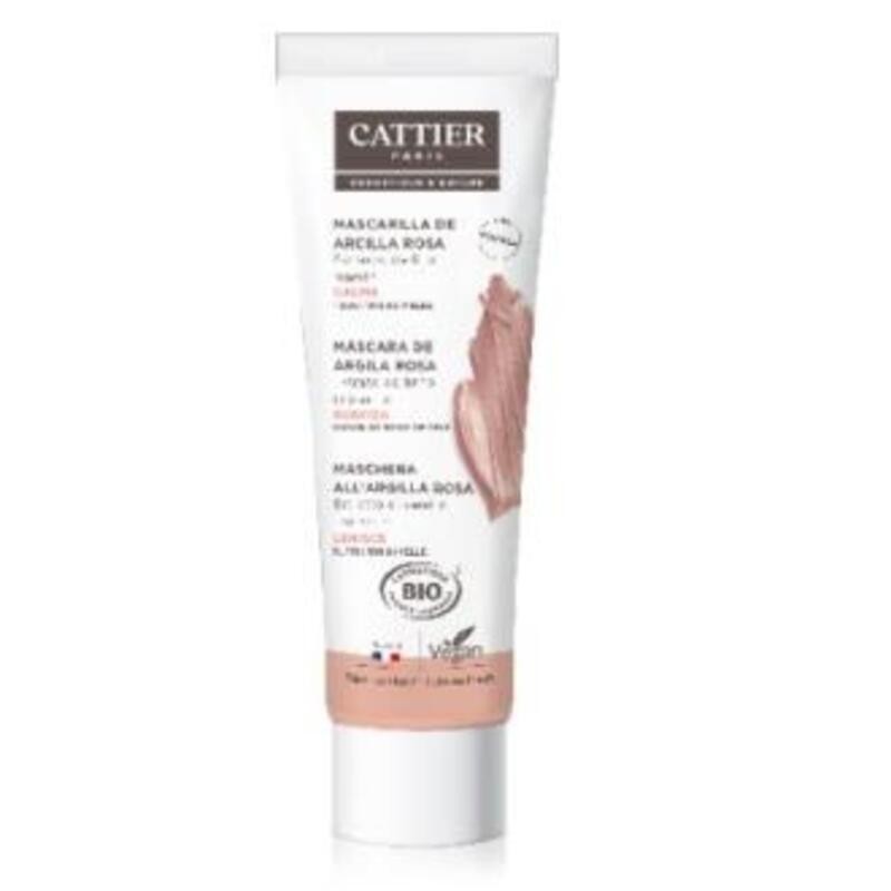 Mascarilla Arcilla Rosa piel sensible CATTIER 100 ml