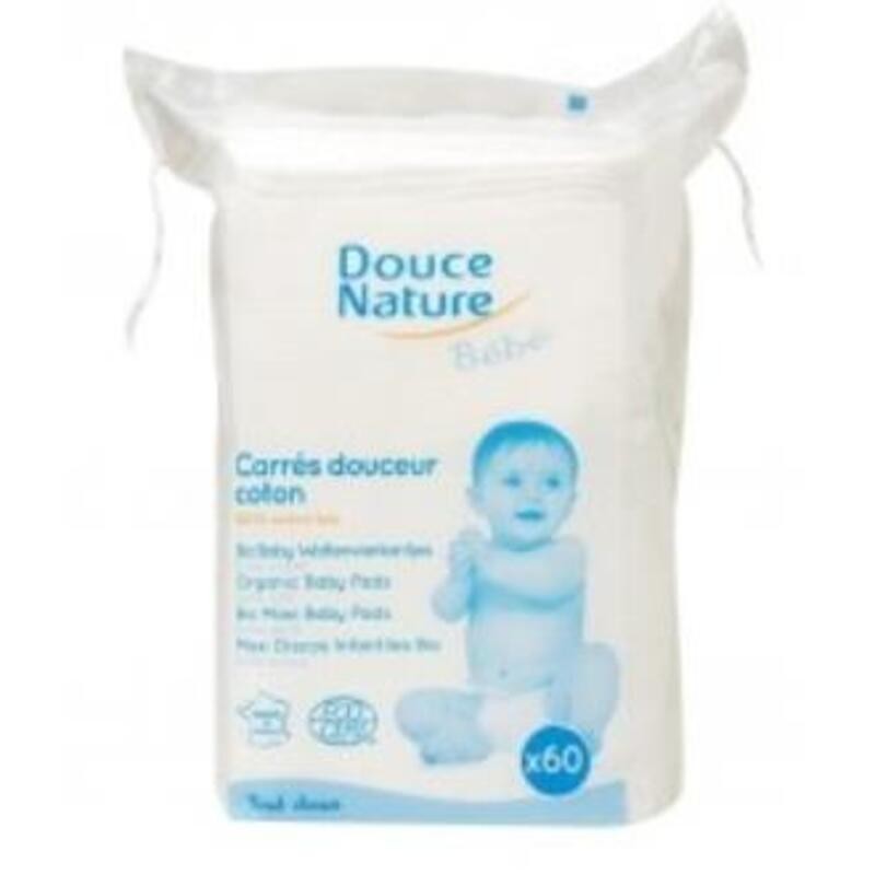 Almohadillas de algodón para bebé DOUCE NATURE 60 ud