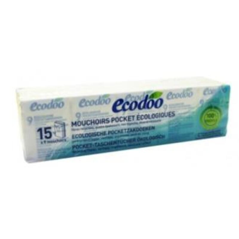Pañuelos de Bolsillo triple capa ECODOO 15 ud