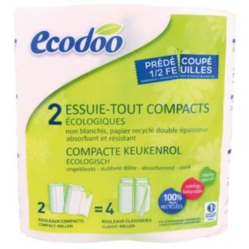 Papel de Cocina Compacto ECODOO 2 ud