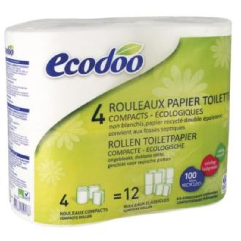 Papel higiénico compacto ECODOO 4 ud