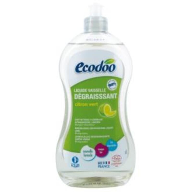 Lavavajillas Desengrasante Limón Verde ECODOO 500 ml