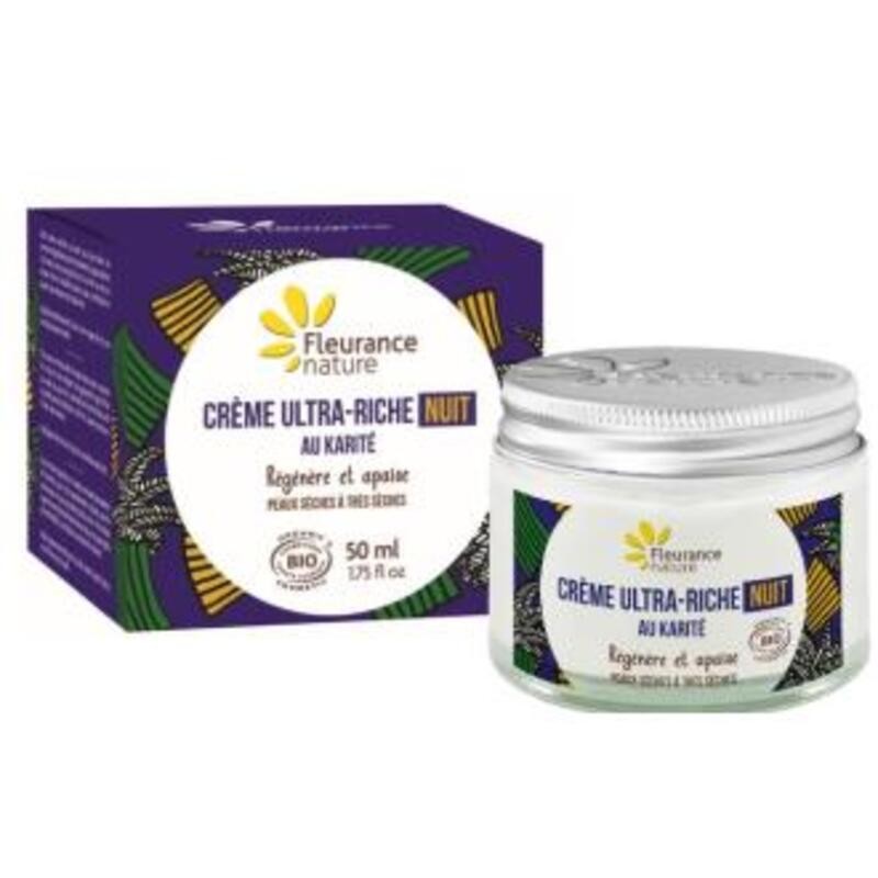 Crema de Noche Ultra rica Karité FLEURANCE NATURE 50 ml