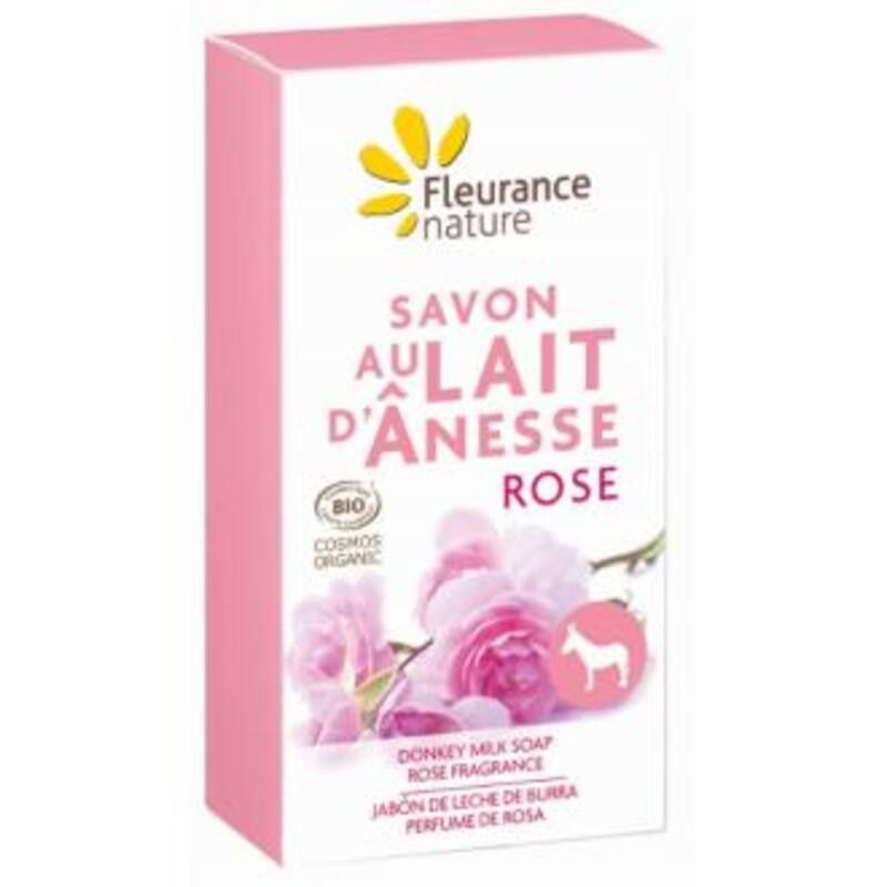 Jabón Leche Burra Rosas FLEURANCE NATURE 100 gr