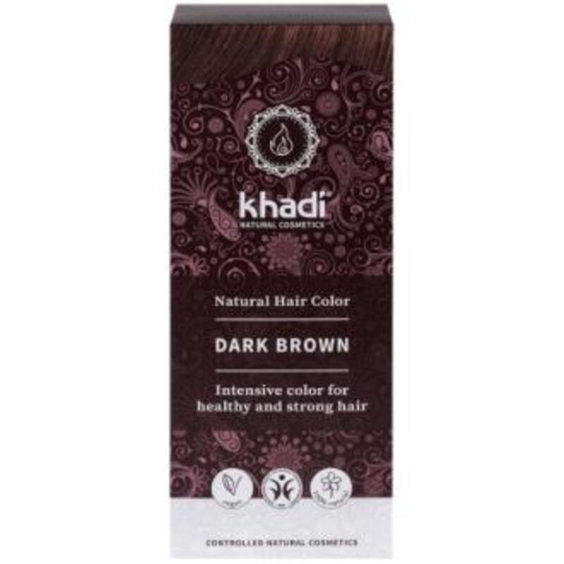 Tinte Vegetal Castaño Oscuro KHADI 100 gr