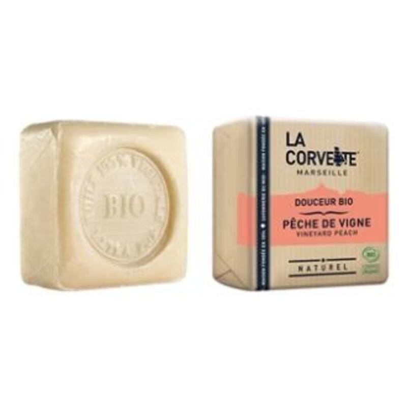 Pastilla de jabón Melocotón de Viña LA CORVETTE 100 gr