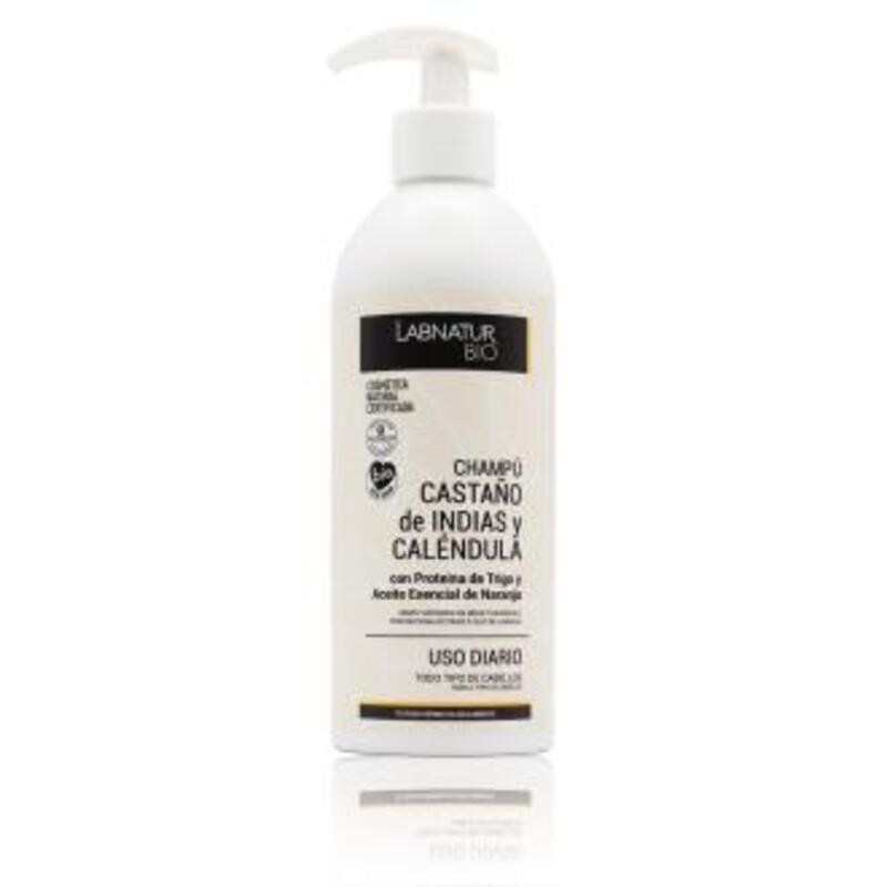 Champú Castaño Indias & Caléndula LABNATUR BIO 450 ml