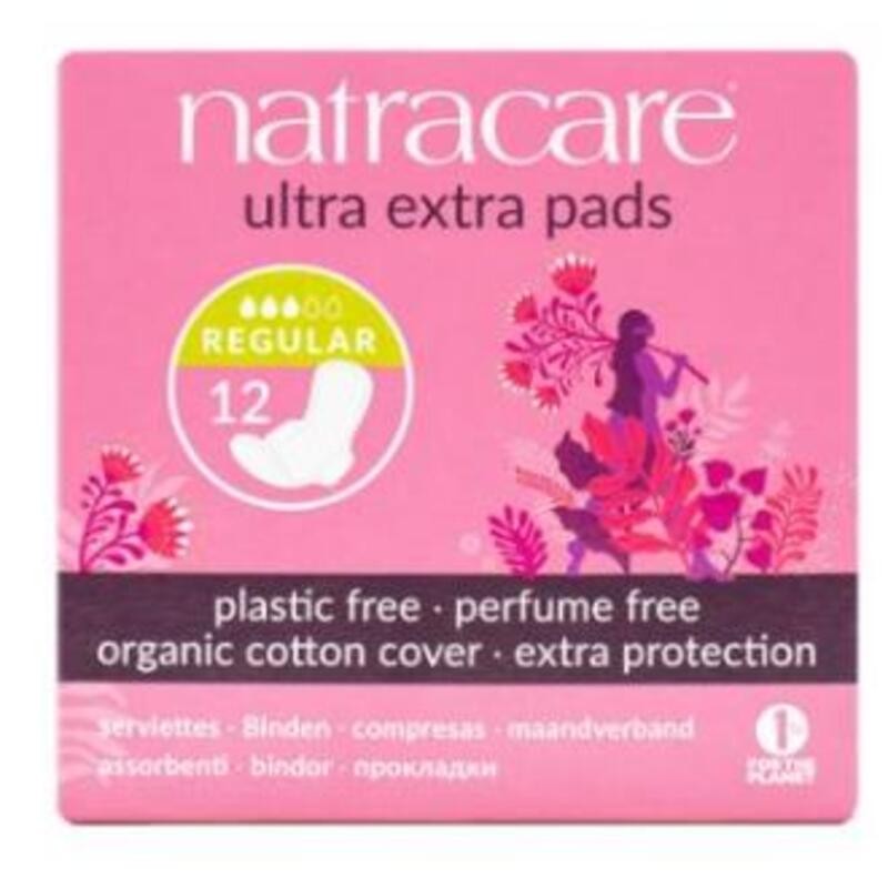 Compresa Normal con alas NATRACARE 12 uds