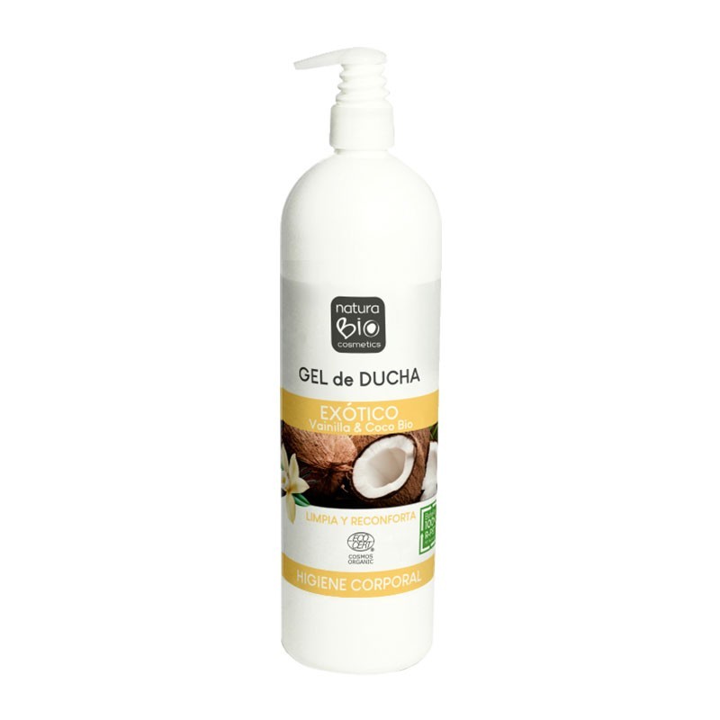 Gel de Ducha Exótico Vainilla-Coco NATURABIO 740 ml