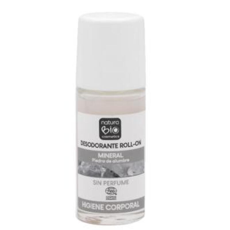 Desodorante Mineral Piedra Alumbre Roll-on NATURABIO 50 ml
