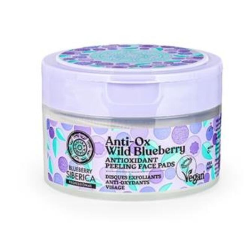 Anti-ox Wild Blueberry Discos Faciales Exfoliantes NATURA SIBERICA 20 ud