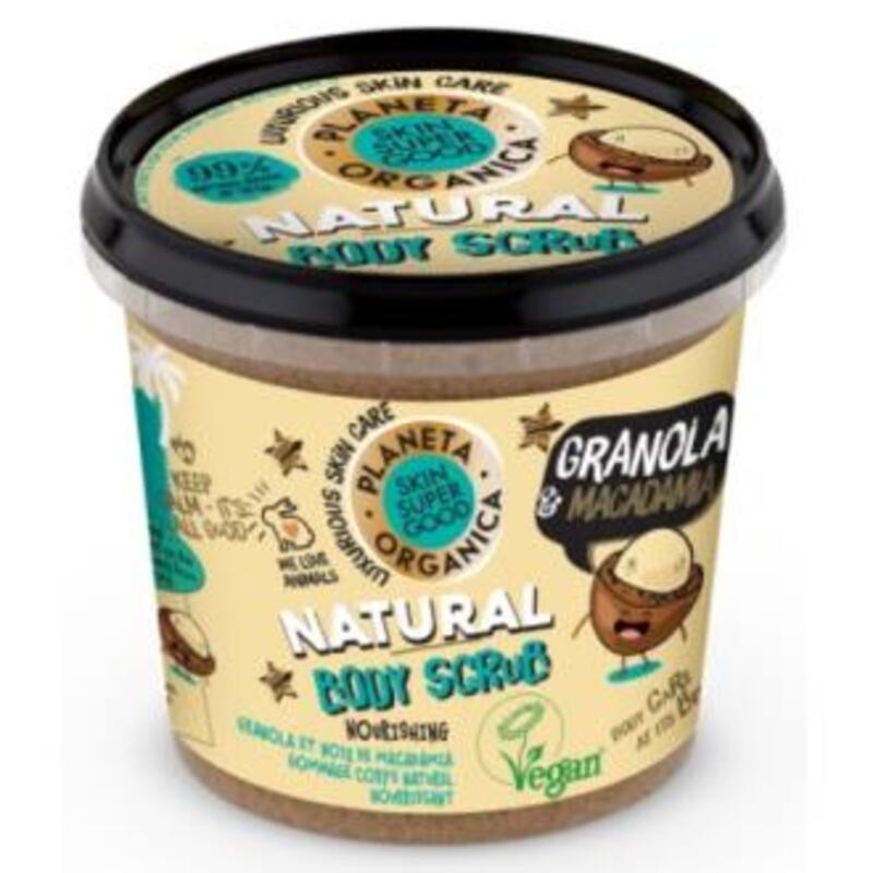 Exfoliante Corporal Granola Macadamia Nutt PLANETA ORGANICA 360 ml