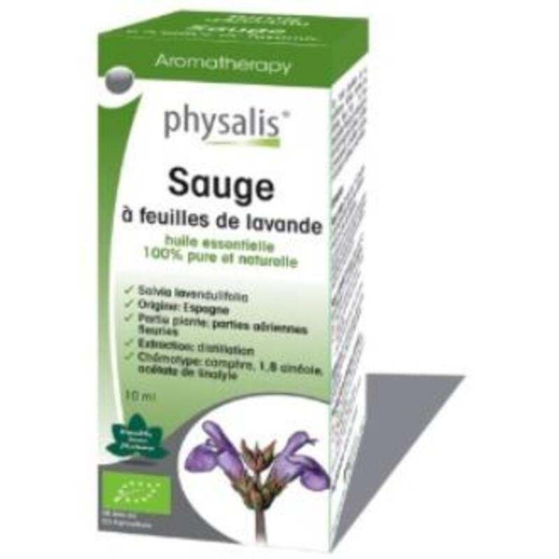 Aceite Esencial de Salvia hojas de lavanda PHYSALIS 10 ml