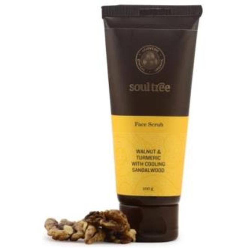 Exfoliante Facial Nuez, Curcuma, Sandalo SOULTREE 100 gr