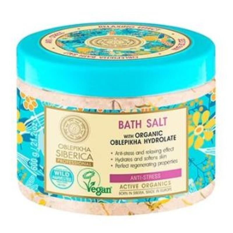Sales de Baño Antiestrés Espino Amarillo NATURA SIBERICA 600 gr