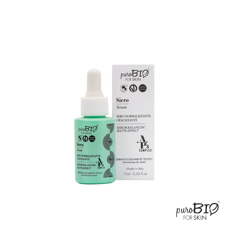 Serum Facial Efecto Mate Equilibrante PUROBIO 15 ml