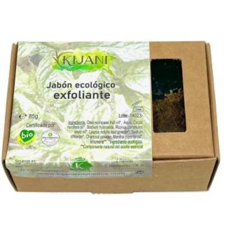 Jabón Exfoliante Carbón Activado KIJANI 80 gr