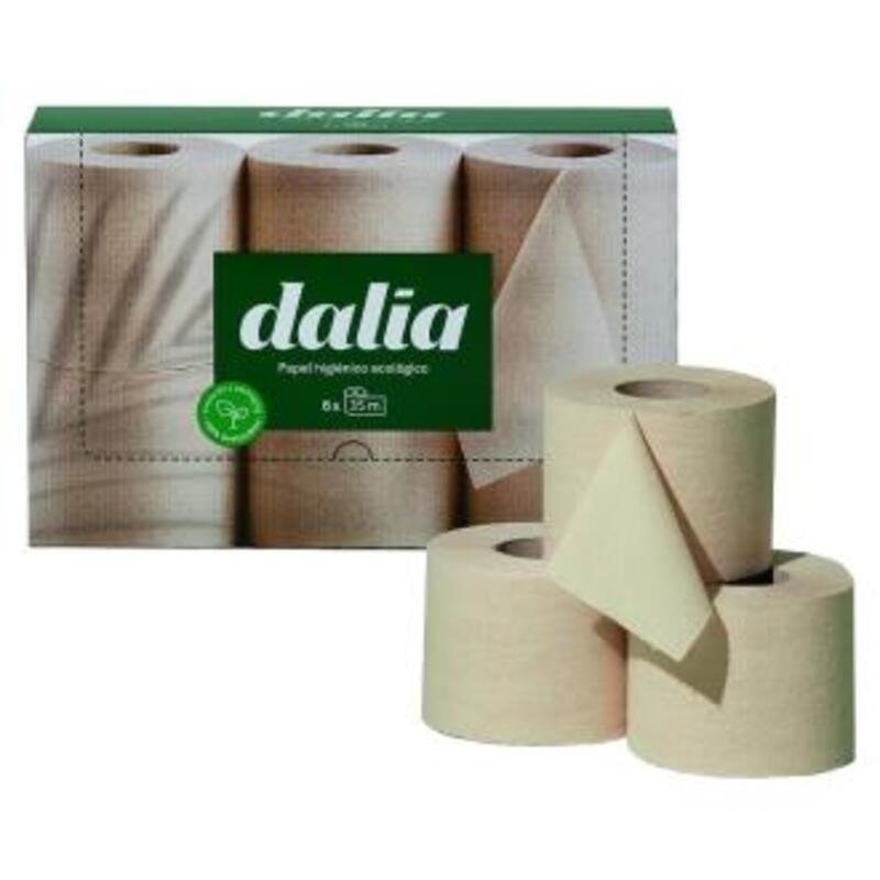 Papel Higiénico Doble Capa sin blanquear DALIA 6 ud