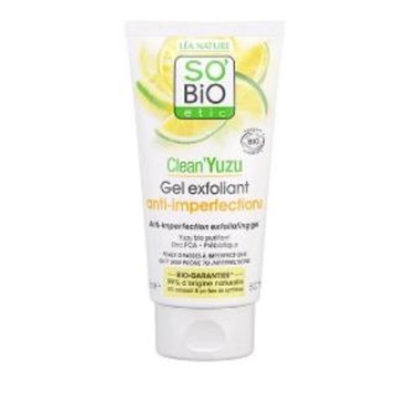 Gel Exfoliante Clean Yuzu Antiimperfecciones SO'BIO ETIC 150 ml