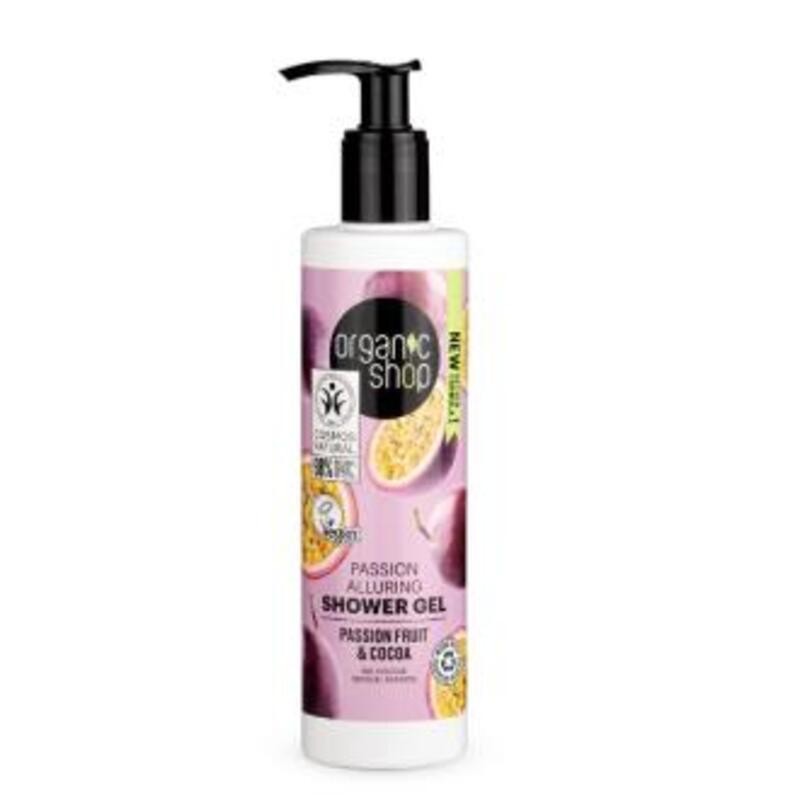 Gel Ducha Pasión Fruta de la Pasión Cacao ORGANIC SHOP 280 ml
