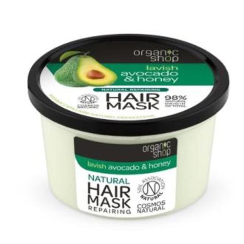 Mascarilla Capilar Reparadora Aguacate Oliva ORGANIC SHOP 250 ml