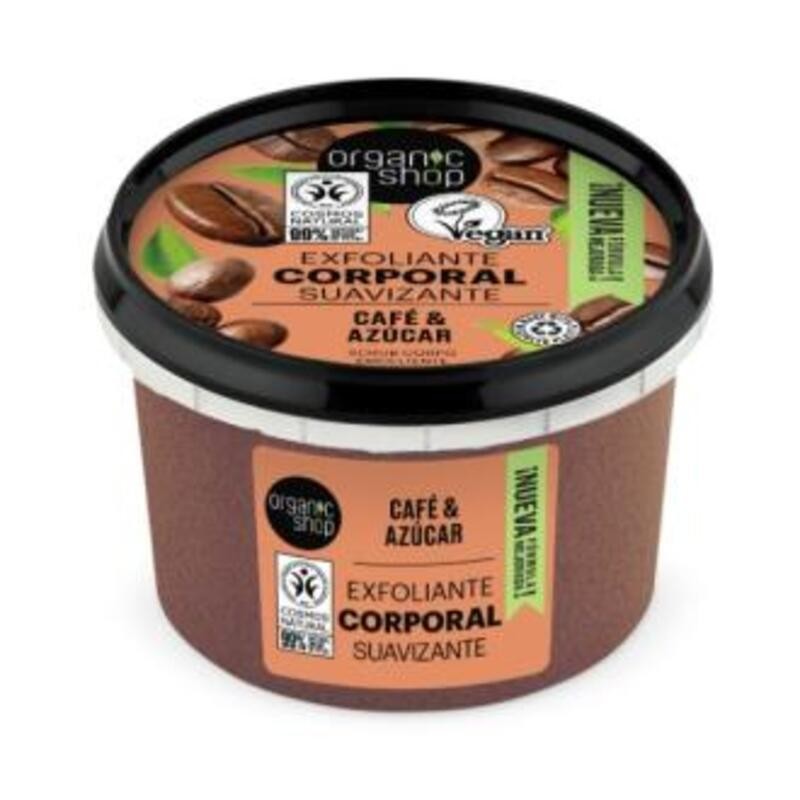Exfoliante Corporal Suavizante Café ORGANIC SHOP 250 ml