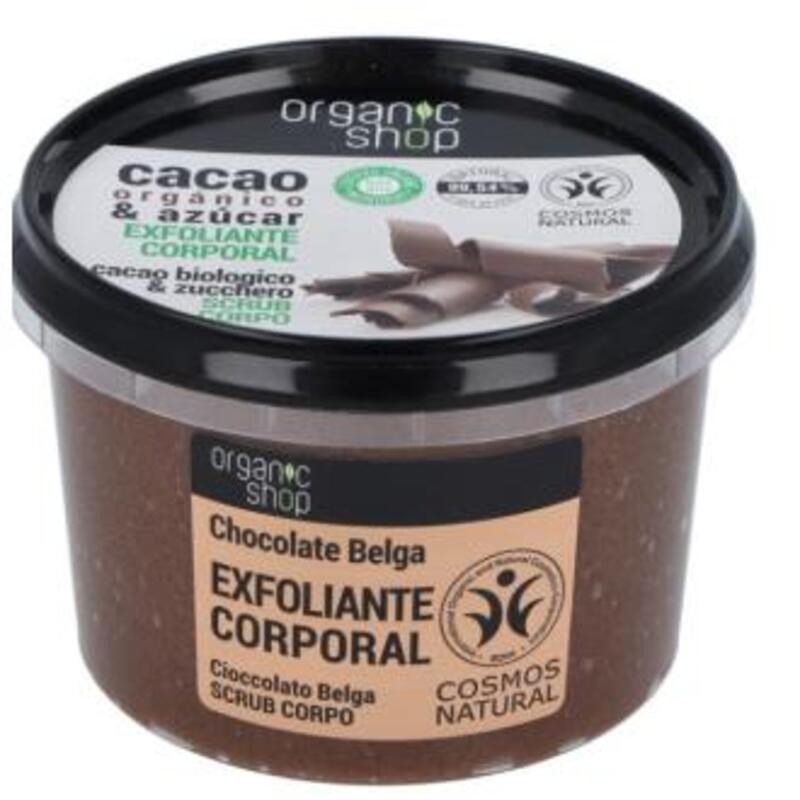 Exfoliante Corporal Restaurador Cacao ORGANIC SHOP 250 ml