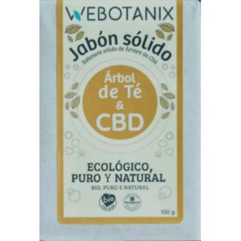 Jabón Sólido CBD Árbol de Te WEBOTANIX 100 gr