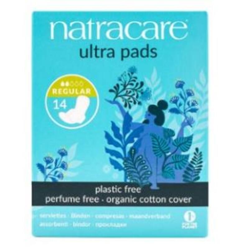 Compresa Regular con alas NATRACARE 14 uds