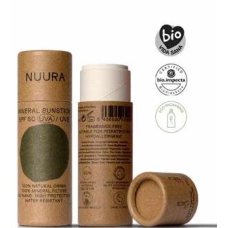 Crema Solar Facial SPF50 stick NUURA