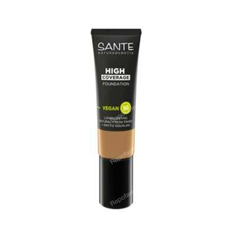 Maquillaje Fluido Alta Cobertura Warm Beige SANTE