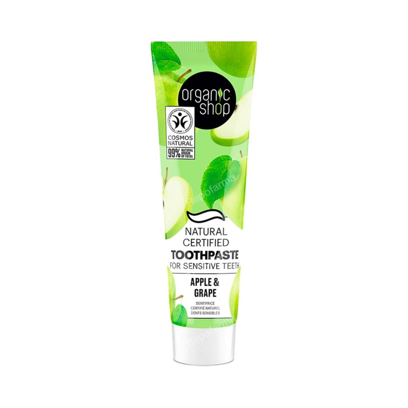 Pasta Dental Dientes Sensibles Manzana y Uva ORGANIC SHOP