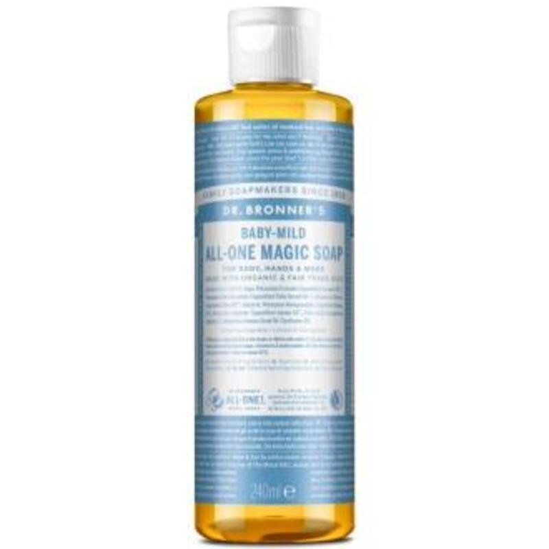 Jabón Líquido de Castilla Bebé neutral DR BRONNER'S 240 ml