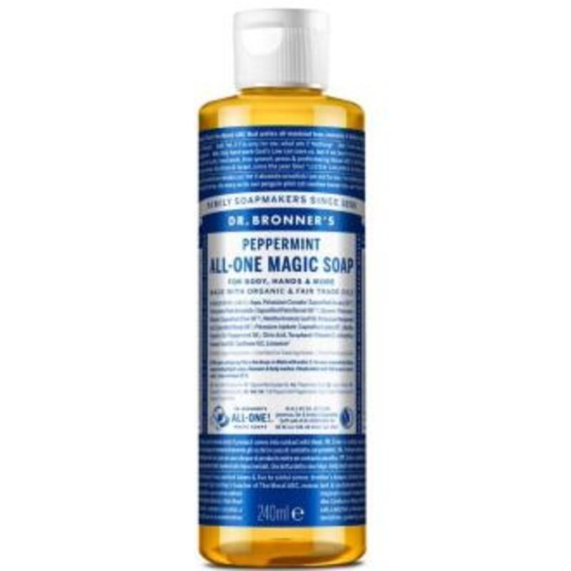 Jabón Líquido de Castilla Menta DR BRONNER'S 240 ml
