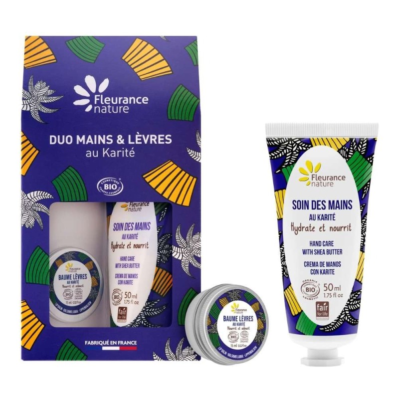 Duo Bálsamo Labial y Crema Manos Karité FLEURANCE NATURE