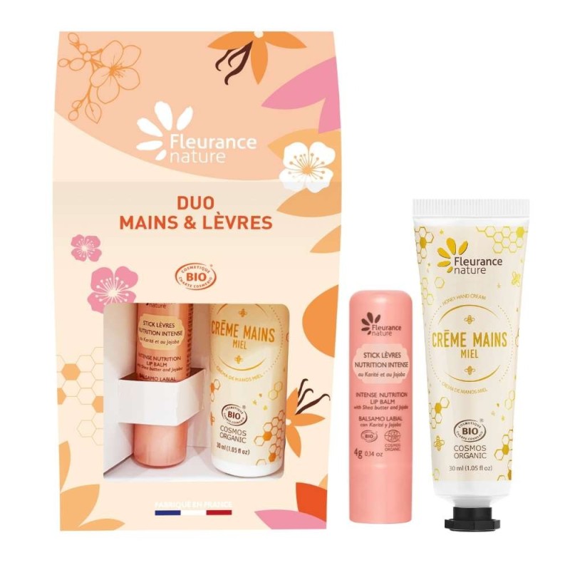 Duo Stick Labios y Crema de Manos Miel FLEURANCE NATURE