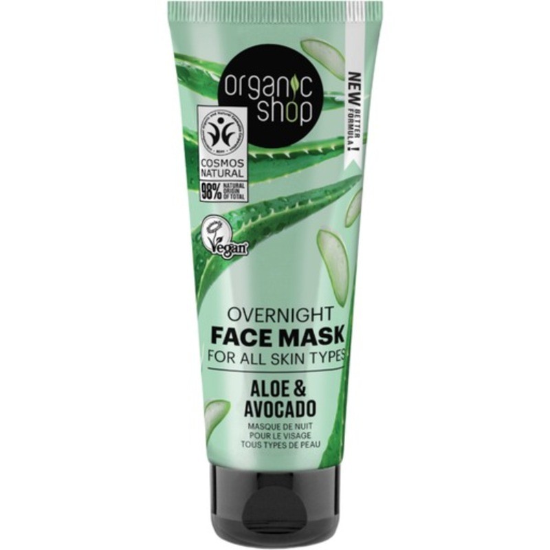 Mascarilla Facial Noche Aguacate y Aloe ORGANIC SHOP