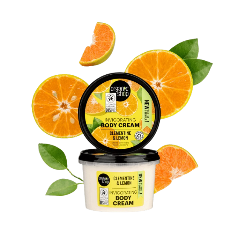 Crema Corporal Vigorizante Clementina y Limón ORGANIC SHOP