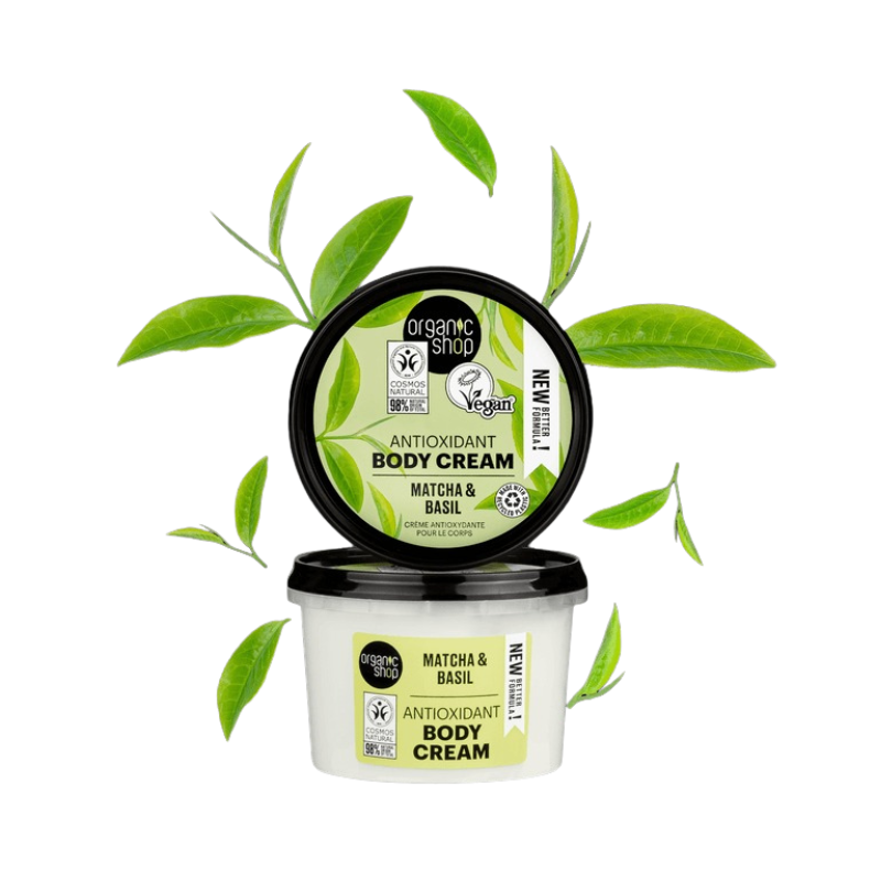 Crema Corporal Antioxidante Matcha y Albahaca ORGANIC SHOP