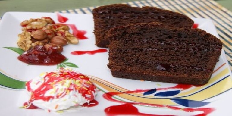Bizcocho vegano de chocolate