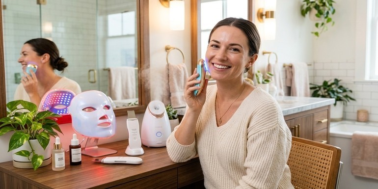Antes de añadir un aparato facial, haz sitio en tu rutina